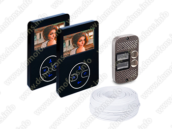 HDcom B-404 комплект домофона на 2 квартиры