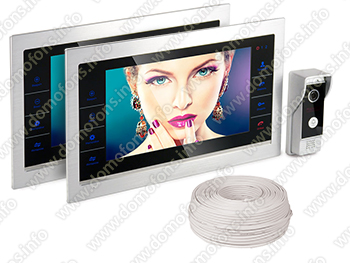 Комплект видеодомофона с дополнительным монитором "HDcom S-101AHD"
