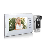 Цветной HD цифровой 7 домофон Eplutus EP-7300-W для частного дома и коттеджа с уличной антивандальной панелью