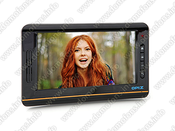 Цветной видеомонитор D6A8M2 с записью вид спереди