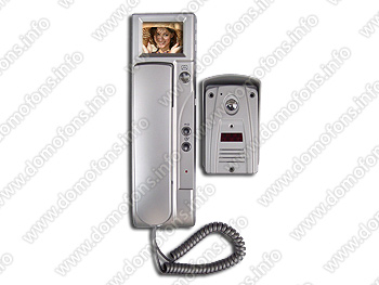 Цветной видеодомофон, модель "SUPER-2,5" общий вид спереди