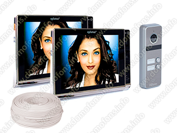 Eplutus EP-2291 комплект домофона на 2 квартиры