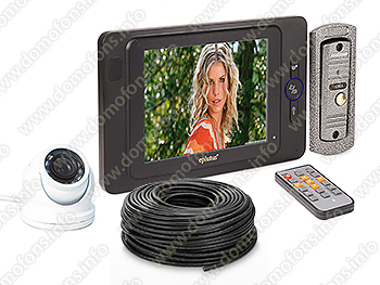 Комплект видеодомофона Eplutus EP-2297С и камеры KDM-6413G