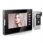 Цветной HD цифровой 7 домофон Eplutus EP-7300-B для частного дома и коттеджа с уличной антивандальной панелью