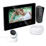 Комплект видеодомофон HDcom B707 и внутренняя купольная камера KDM-6413G