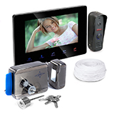 Комплект видеодомофон HDcom B707 и электромеханический замок AX-042