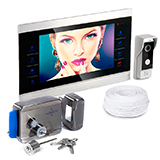 Комплект видеодомофон HDcom S-104 и электромеханический замок AX-091