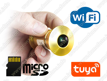 Беспроводной IP WI-FI видеоглазок TUYA с облаком HDcom T204-8G