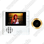 Видеоглазок дверной с монитором - "Home-Light" общий вид спереди