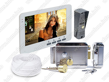 Комплект видеодомофона Eplutus EP-4805 с электромеханическим замком Anxing Lock-AX042