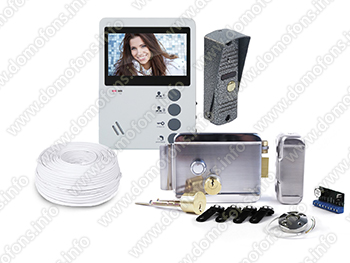 Комплект видеодомофона Eplutus EP-4407 с электромеханическим замком Anxing Lock-Зенит