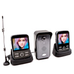 Беспроводной видеодомофон с выносной антенной и двумя Wi-Fi мониторами Переносной KiVOS-REC-3.5 (1+2)