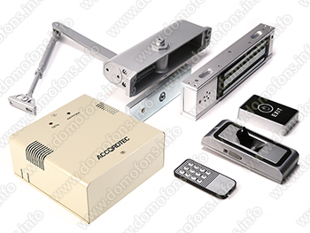Электромагнитный замок с биометрическим считывателем Power Lock-350 Kassa