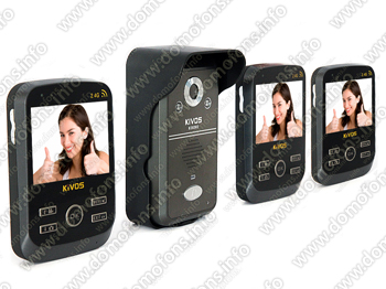 Видеодомофон беспроводной цветной Переносной REC TRIO NEW общий вид спереди