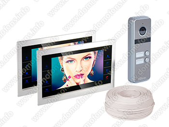 HDcom-S101 комплект домофона на 2 квартиры