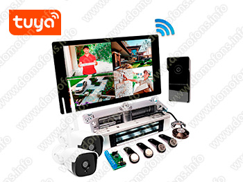 Беспроводной комплект домофона SkyNet 1000 (1+2+180G)