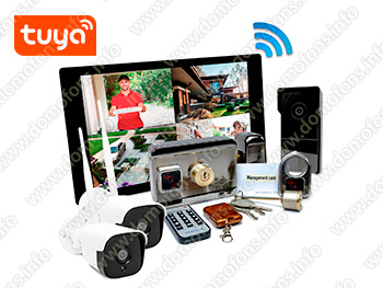 Беспроводной комплект домофона SkyNet 1000 (1+2+AX066)