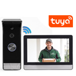 Беспроводной Wi-Fi/FullHD/TUYA домофон 7" с камерой «SkyNet 1400-SP-Tuya» с встроенной солнечной панелью Беспроводной Wi-Fi/FullHD/TUYA домофон 7" с камерой «SkyNet 1400-SP-Tuya» с встроенной солнечной панелью