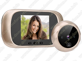 Дверной видеоглазок iHome S01 с цветным экраном 2,8 и встроенной памятью для фото