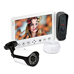 Комплект видеодомофон HDcom W715 и уличная антивандальная камера KDM-6215G