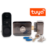 TUYA/Wi-Fi биометрический накладной электромеханический замок «HDcom AX165-Tuya»