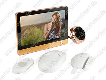 GSM/Wi-F видеоглазок-сигнализация iHome-4R