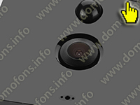 Беспроводной Wi-Fi IP видеодомофон ACTOP IP-007C - объектив вызывной панели