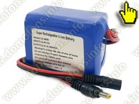 Литий-ионный аккумулятор 6800 мАч - 12 вольт, для видеокамер и видеоглазков