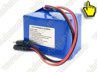 Литий-ионный аккумулятор 9800 мАч - 12 вольт, для видеокамер и домофонов