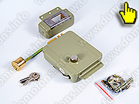 Электромеханический накладной замок - Anxing Lock - AX001 комплектация