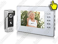 Цветной HD домофон 7 для частного дома Eplutus EP-7300-W с возможностью расширения системы