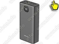 Портативный Powerbank аккумулятор Mivo емкостью 40000 мАч - информативный дисплей