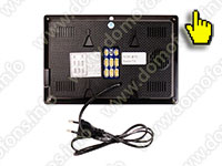 Проводной видеодомофон HDcom S-711T монитор вид сзади