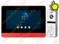 Цветной Wi-Fi AHD IP видеодомофон 8 дюймов HDcom R-733TC-FHD-IP с приложением Tuya