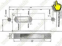 HDcom SL-804 Tuya-WiFi - биометрический Wi-Fi замок - лекало