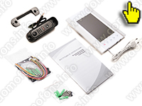 Комплектация видеодомофона - HDcom W-706AHD-IP