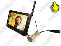 Беспроводной видеоглазок с записью Radio DVR общий вид