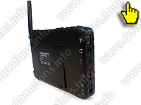 Беспроводной видеоглазок с записью Radio DVR монитор вид сзади