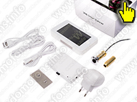 Дверной Wi-Fi видеоглазок iHome-GLAZ-М Wi-Fi комплектация