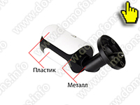 Уличная цветная проводная камера с 2-кратным ZOOM 700ТВЛ KDM-6215G - элементы камеры