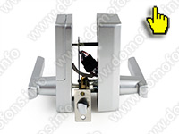 Биометрический электромеханический замок ML-10-ID вид сбоку