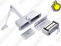 Комплект электромагнитного замка Power Lock 400G для офиса - электромагнит с доводчиком