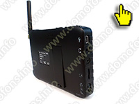 Беспроводной видеоглазок с дополнительной аккумуляторной камерой Radio DVR + KS-301 вид сзади