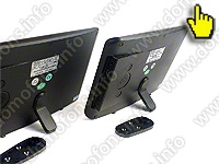 Переносной REC SENSOR 2+2 мониторы вид сзади