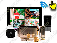 Беспроводной комплект домофона SkyNet 1000 (1+1+AX042)