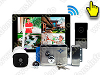 Беспроводной комплект домофона SkyNet 1000 (1+1+AX091)