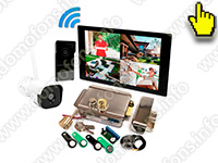 Беспроводной комплект домофона SkyNet 1000 (1+1+Zenit)