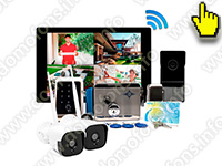 Беспроводной комплект домофона SkyNet 1000 (1+2+Titan)