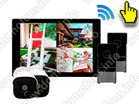 Беспроводной комплект домофона SkyNet 1000 (2+2)