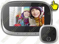 Видеоглазок с монитором Tuya Wi-Fi для двери iHome SW2-Tuya с записью на SD карту и датчиком движения